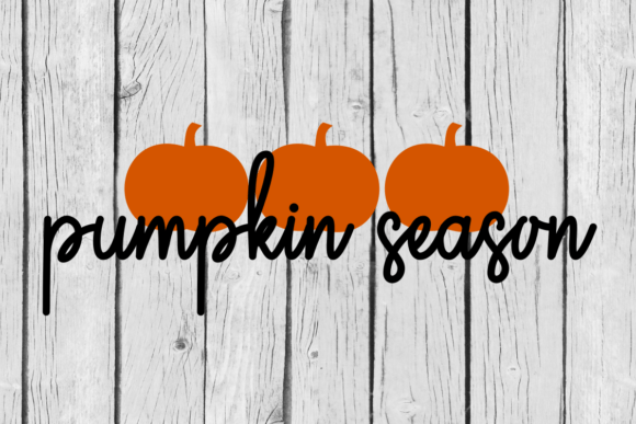 3 Pumpkins Fall Season Graphic SVG File for Crafts and Graphics