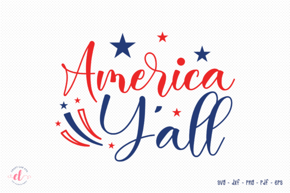 America Y all SVG: A Vibrant 4th of July Graphic for Crafts and Marketing