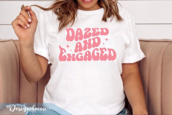 Dazed and Engaged Retro Wavy Sublimation for Crafts and Graphics
