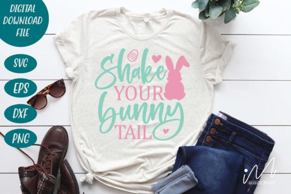 Shake Your Bunny Tail SVG for Crafts and Graphics